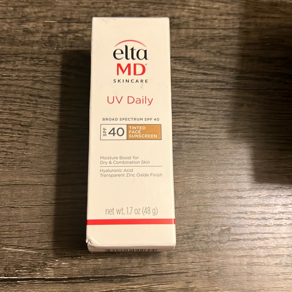 Elta MD UV Daily Broad Spectrum SPF 40 Tinted 1.7oz/48g NEW IN BOX exp: 06/2026